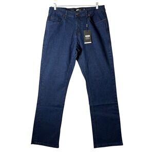 Barbell Apparel Mens Size 36/34 Boot Cut Athletic Fit Dark Wash Jeans NWT